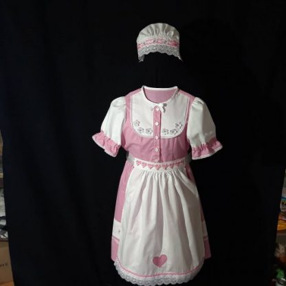 Dievčenské folklórne šaty so zásterou