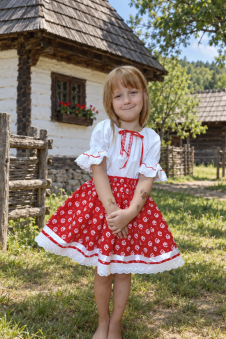 Detská folklórna sukňa Marienka